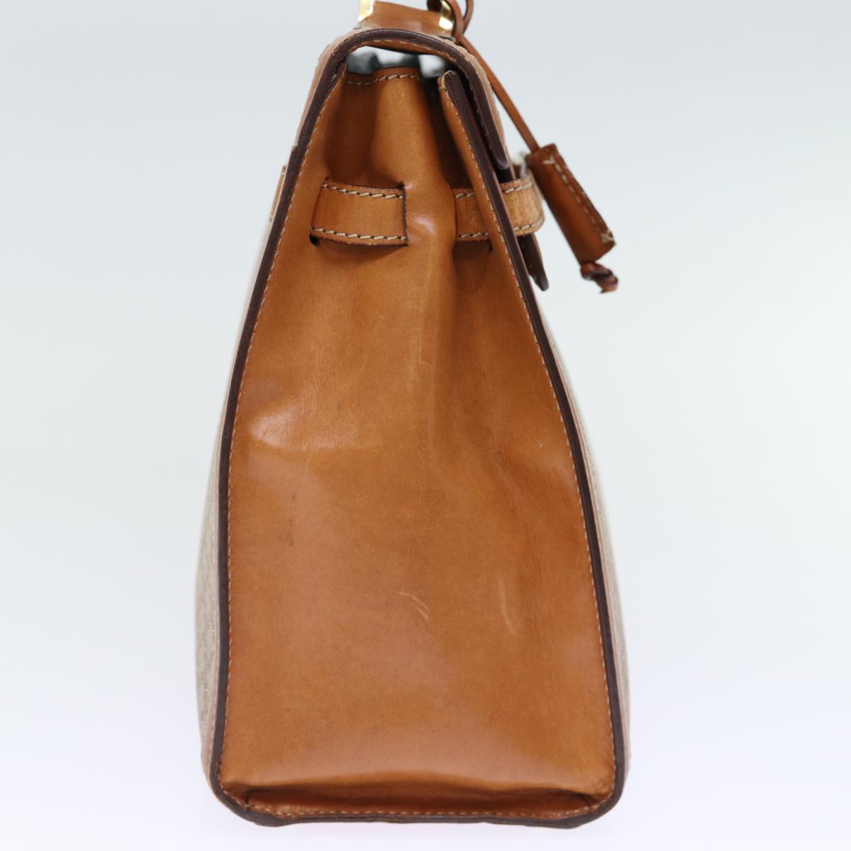 Luxury CELINE Macadam Canvas Hand Bag Beige  73341