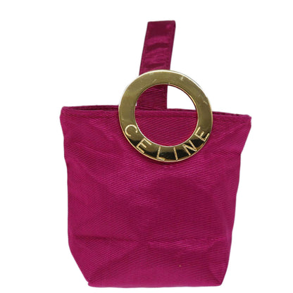 Luxury CELINE Pouch Nylon Pink  73360