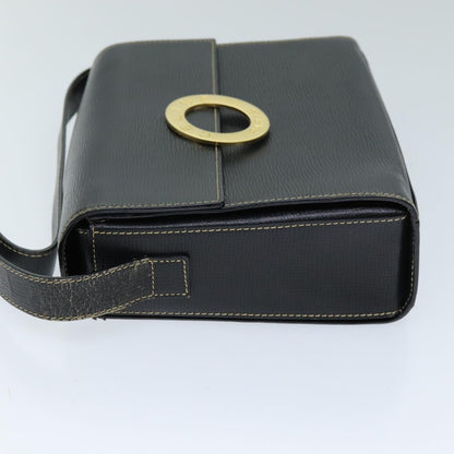 Luxury CELINE Shoulder Bag Leather Black  73484