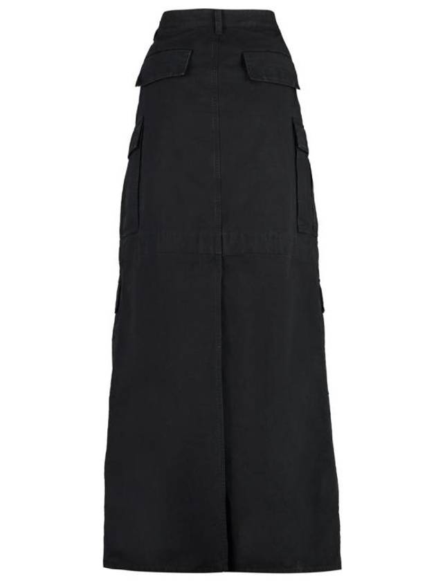 Luxury Balenciaga Trending 2025 Apron Cargo Pants A Line Skirt Black Black