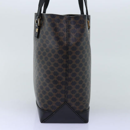 Luxury CELINE Macadam Canvas Hand Bag PVC Black  73589