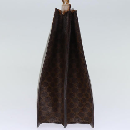 Luxury CELINE Macadam Canvas Hand Bag PVC Brown  73852
