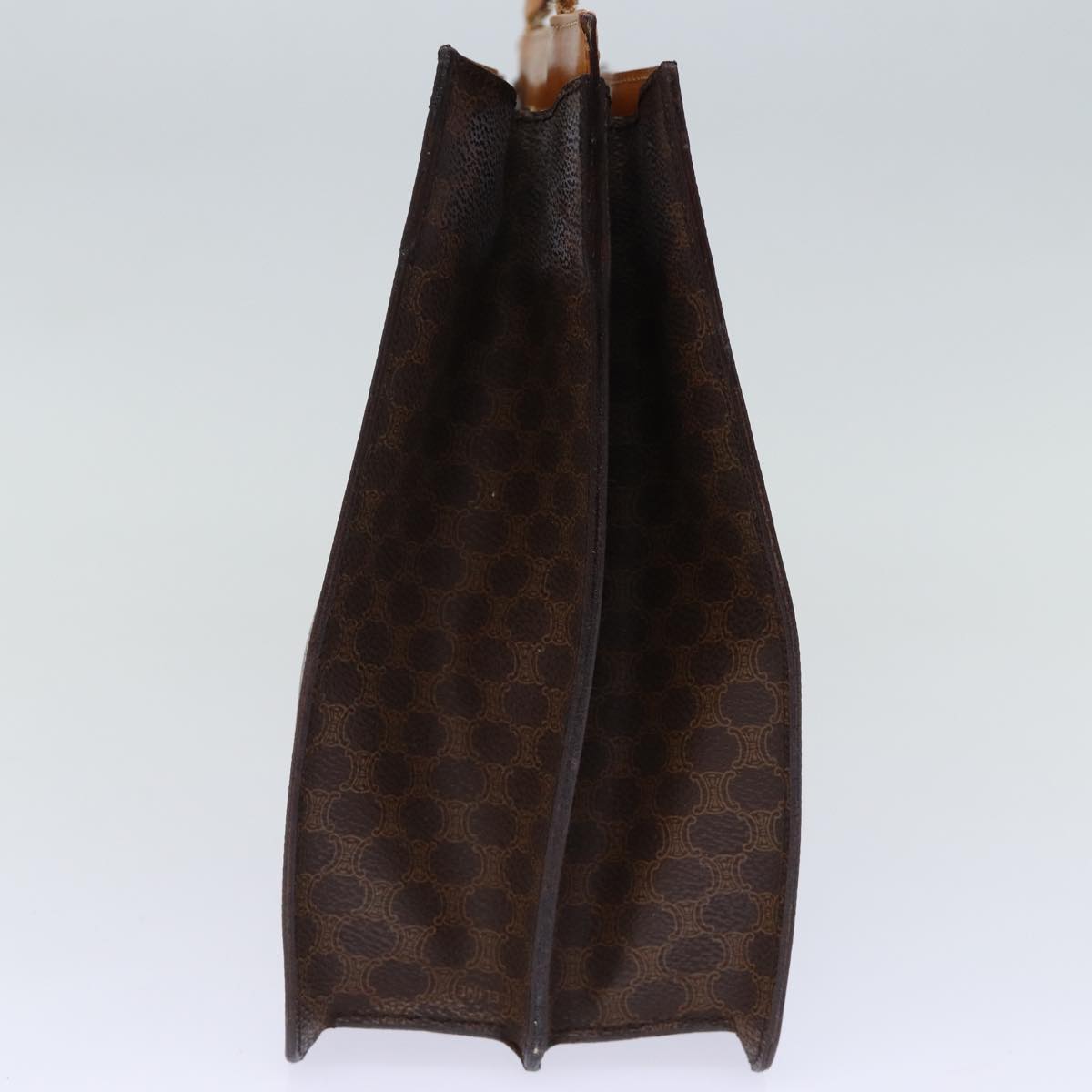 Luxury CELINE Macadam Canvas Hand Bag PVC Brown  73852