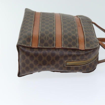 Luxury CELINE Macadam Canvas Hand Bag PVC Brown  73854