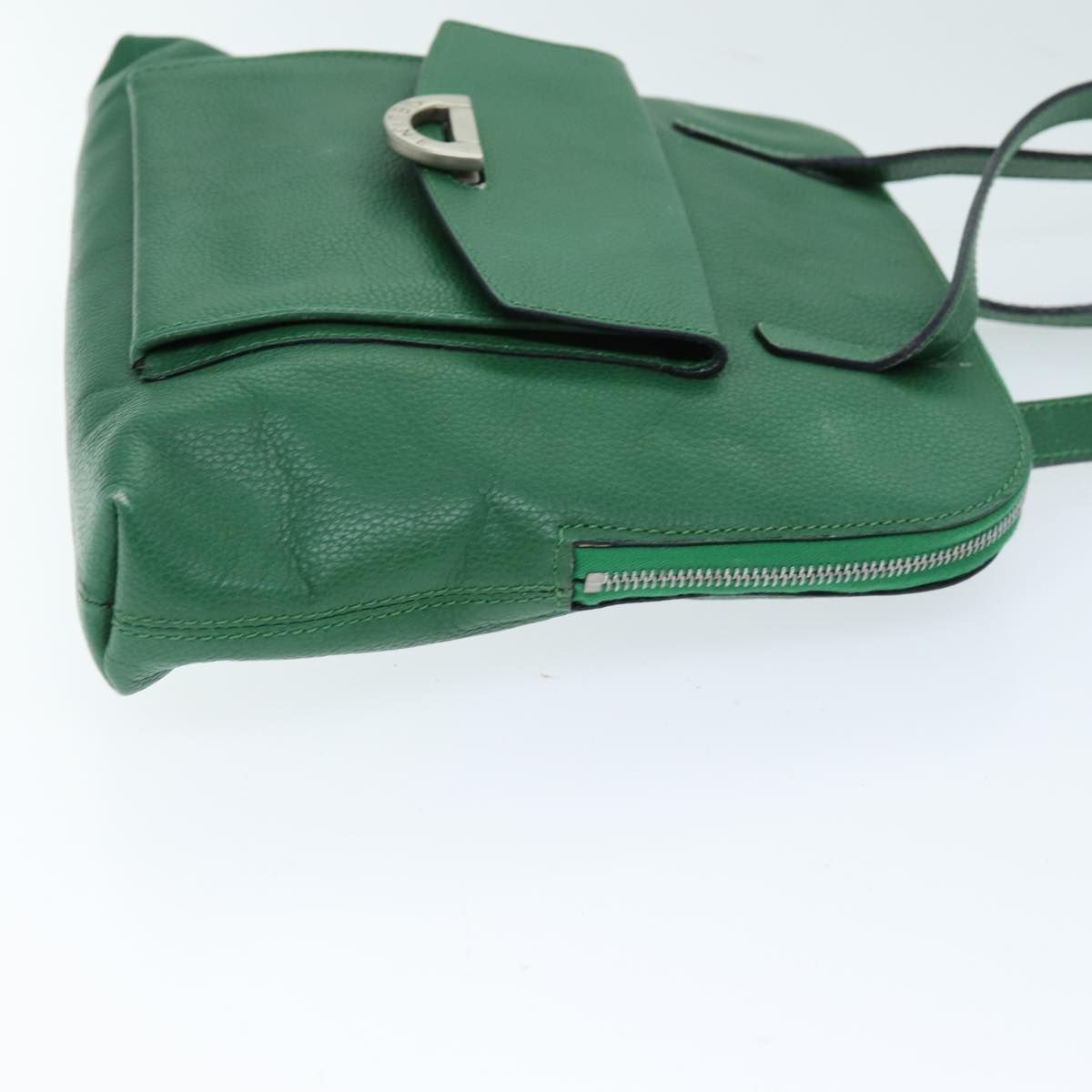 Luxury CELINE Shoulder Bag Leather Green  74192