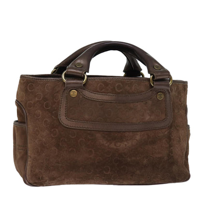 Luxury CELINE C Macadam Canvas Hand Bag Brown  74222