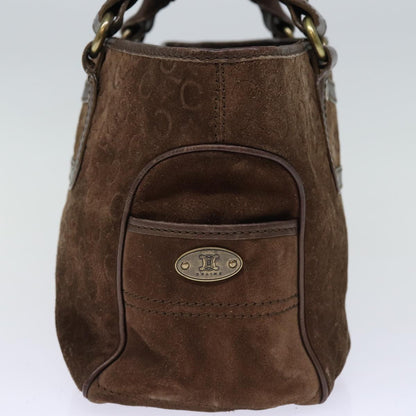 Luxury CELINE C Macadam Canvas Hand Bag Brown  74222