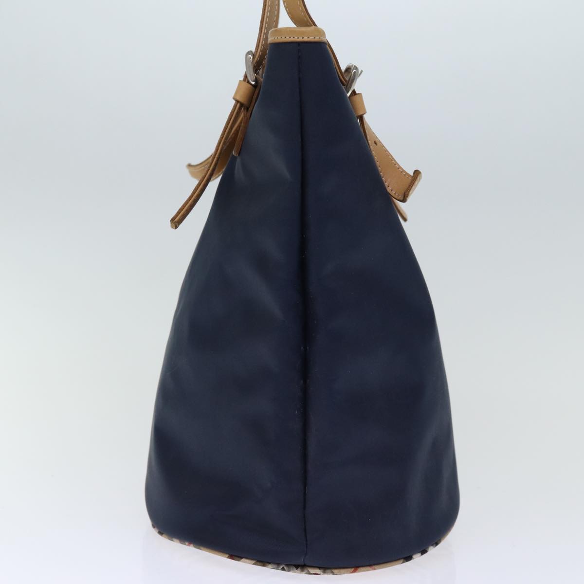 Luxury BurberrySs Blue Label Tote Bag Nylon Navy Auth 74256
