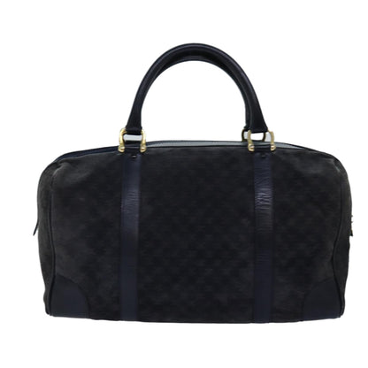 Luxury CELINE Macadam Canvas Boston Bag Black  74547