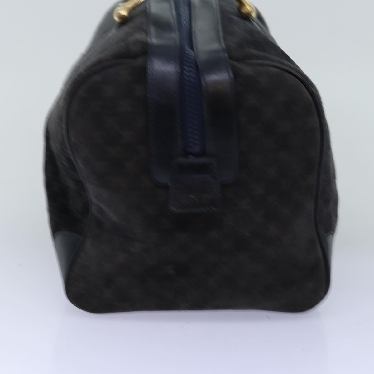 Luxury CELINE Macadam Canvas Boston Bag Black  74547