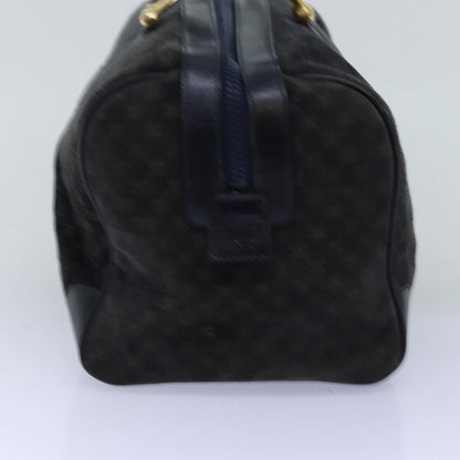 Luxury CELINE Macadam Canvas Boston Bag Black  74547