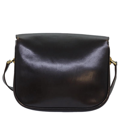 Luxury CELINE Shoulder Bag Leather Brown  74588