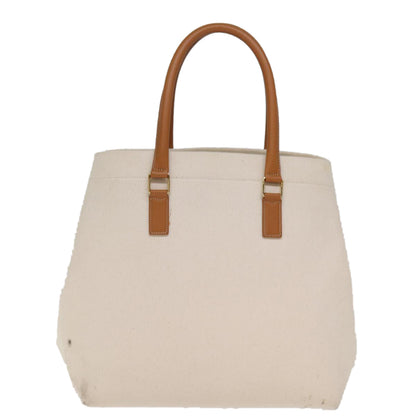 Luxury CELINE Horizontal Cabas Tote Bag Canvas Cream  74667