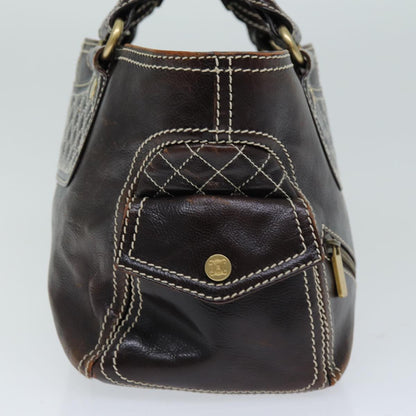 Luxury CELINE Hand Bag Leather Brown  74692