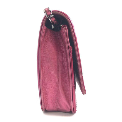 Chanel Boy WOC Wallet on Chain Half Flap 2014 Electric Fuchsia Pink Patent Leather