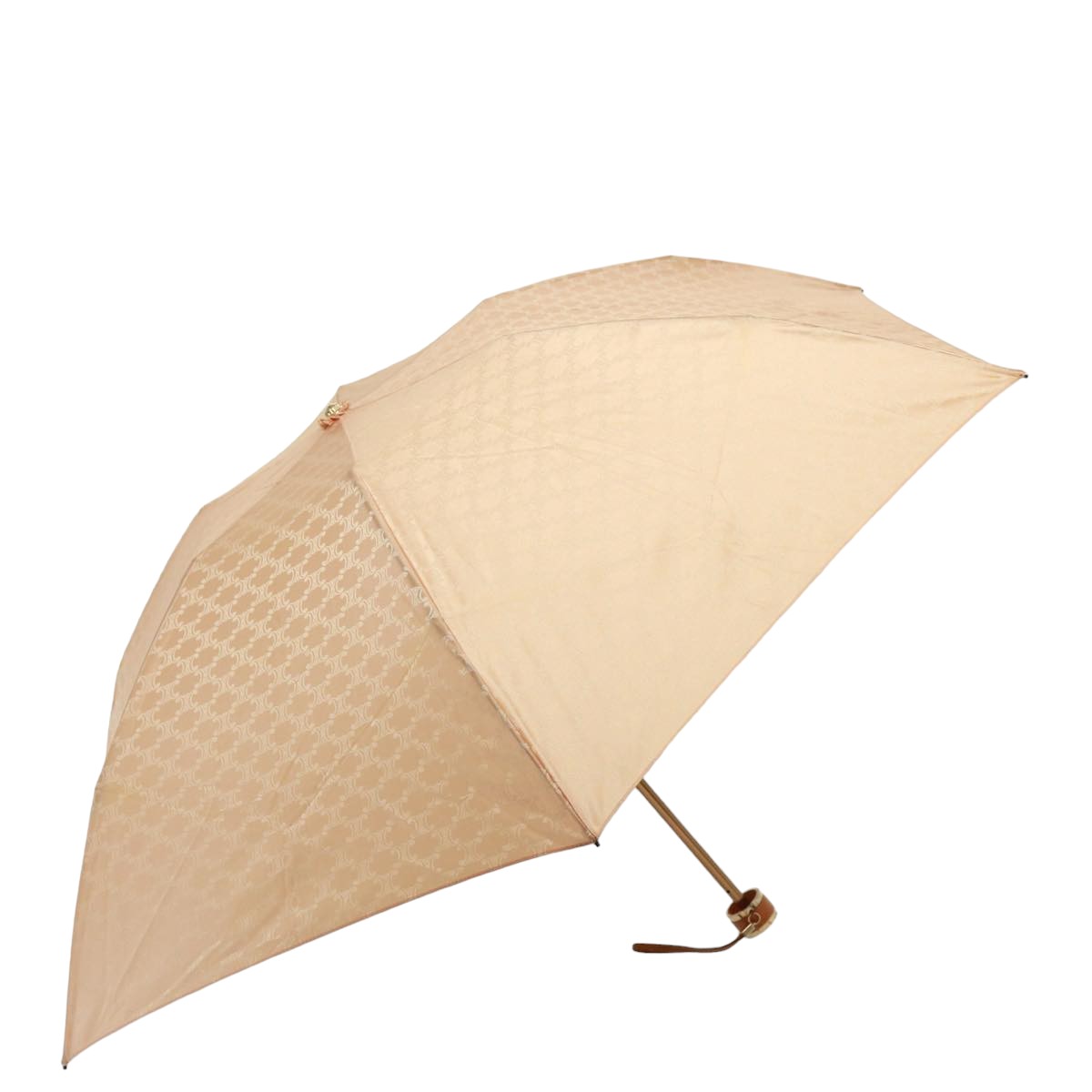 Luxury CELINE Macadam Canvas Folding Umbrella Nylon Pink  74883