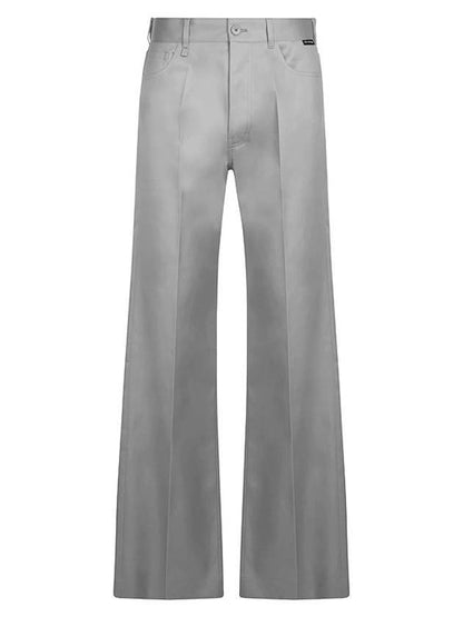 Luxury Balenciaga Trending 2025 Fluid Wide Pants Pearl Grey