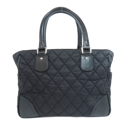 CHANEL Tote Bag Nylon black Paris New York SilverMetal