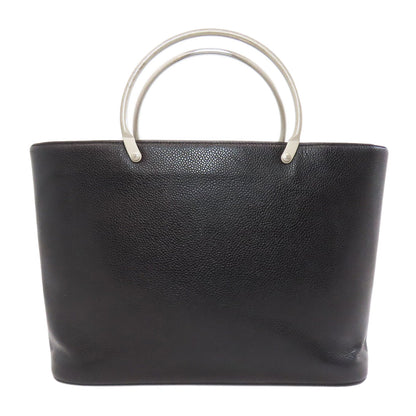 CHANEL Handbag Grained Calfskin Skin black COCO Mark