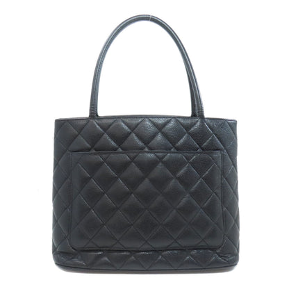 CHANEL Tote Bag Grained Calfskin Skin black Replica Tote Gold Metal