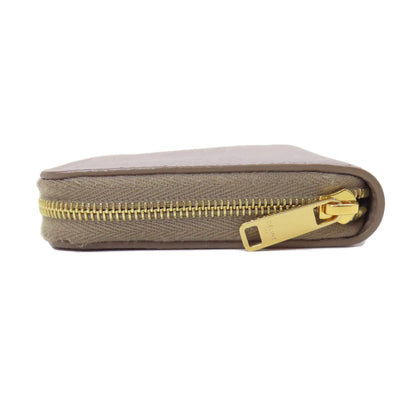 CELINE Coin case leather gray logo Women
