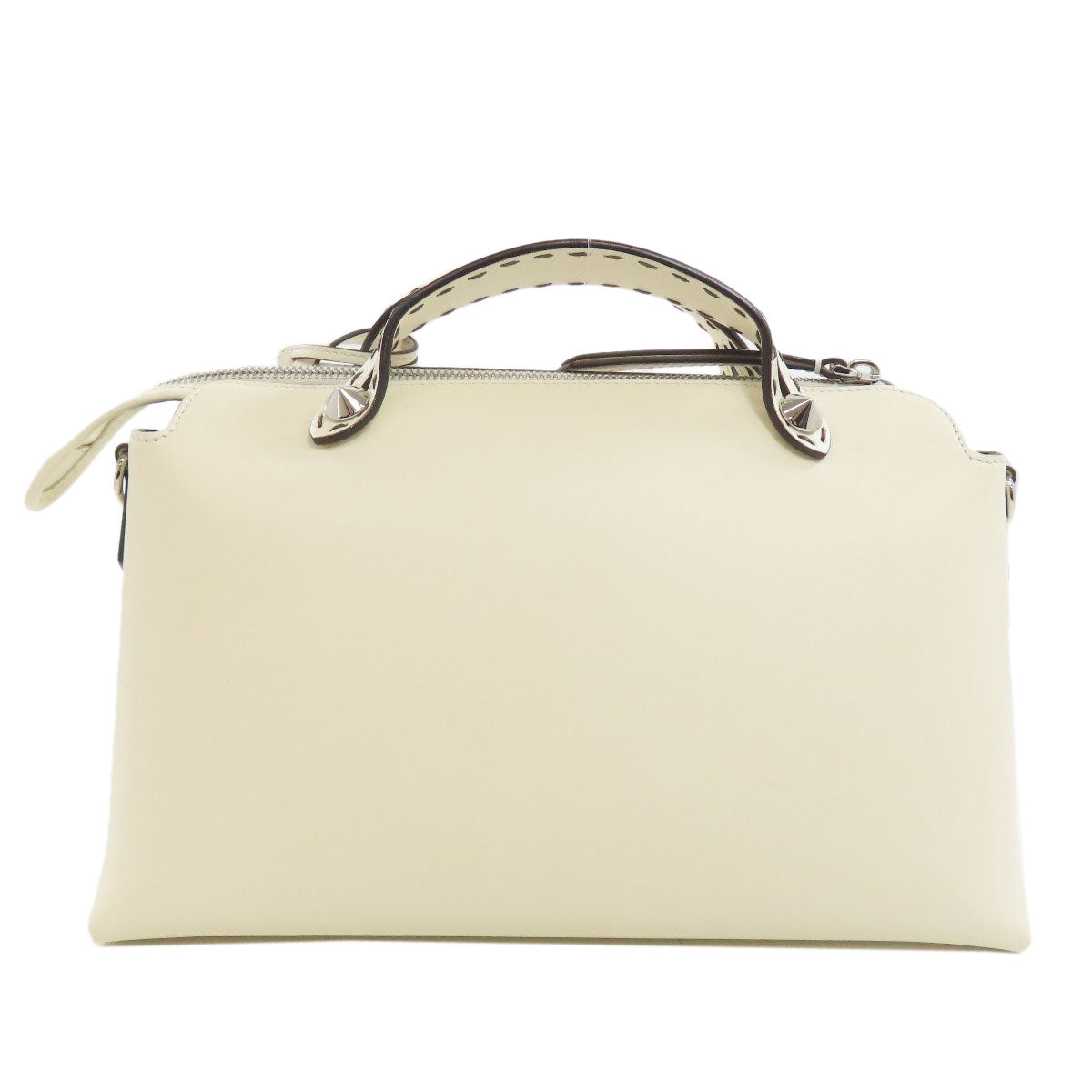 FENDI Handbag Calfskin white By the way 2WAY