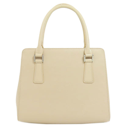 BURBERRY Handbag PVC beige logo Women