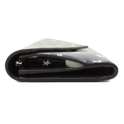 BALENCIAGA Long Wallet Purse 499207 Calfskin black Star motif Women