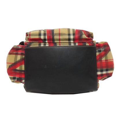 BURBERRY Backpack Nylon Brown Graffiti