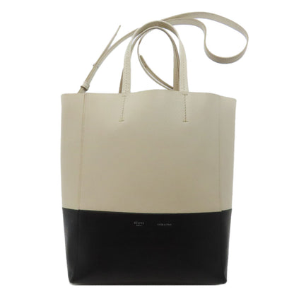 CELINE Handbag leather white Vertical Cabas 2WAY