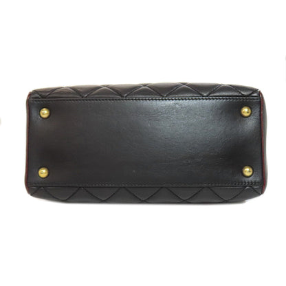 CHANEL Shoulder Bag lambskin black Chain Bag Matelasse Gold Metal