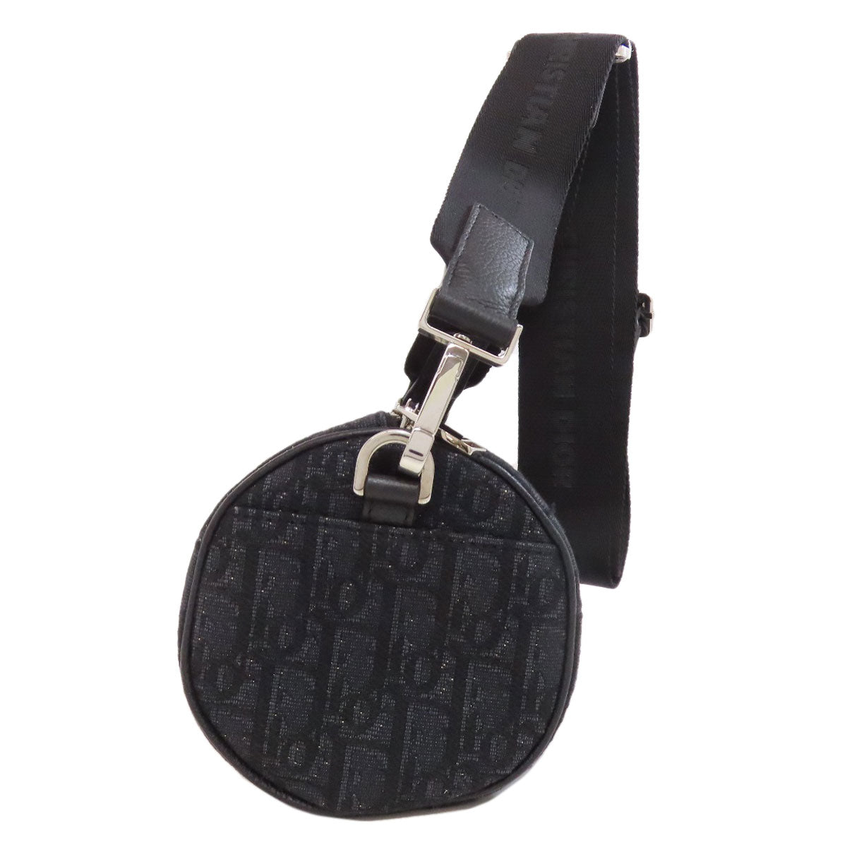 Christian Dior Shoulder Bag canvas black Oblique Women