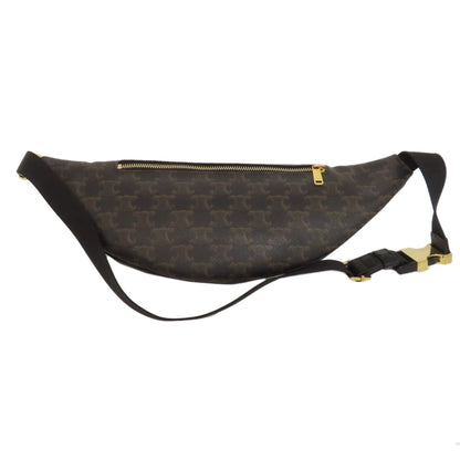 CELINE Sling bag PVC Brown Triomphe Women