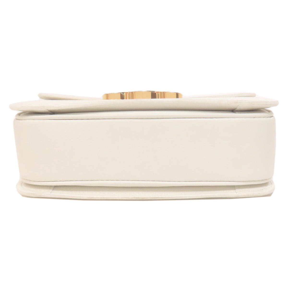 CELINE Shoulder Bag PVC , Calfskin white Teen Triomphe Women