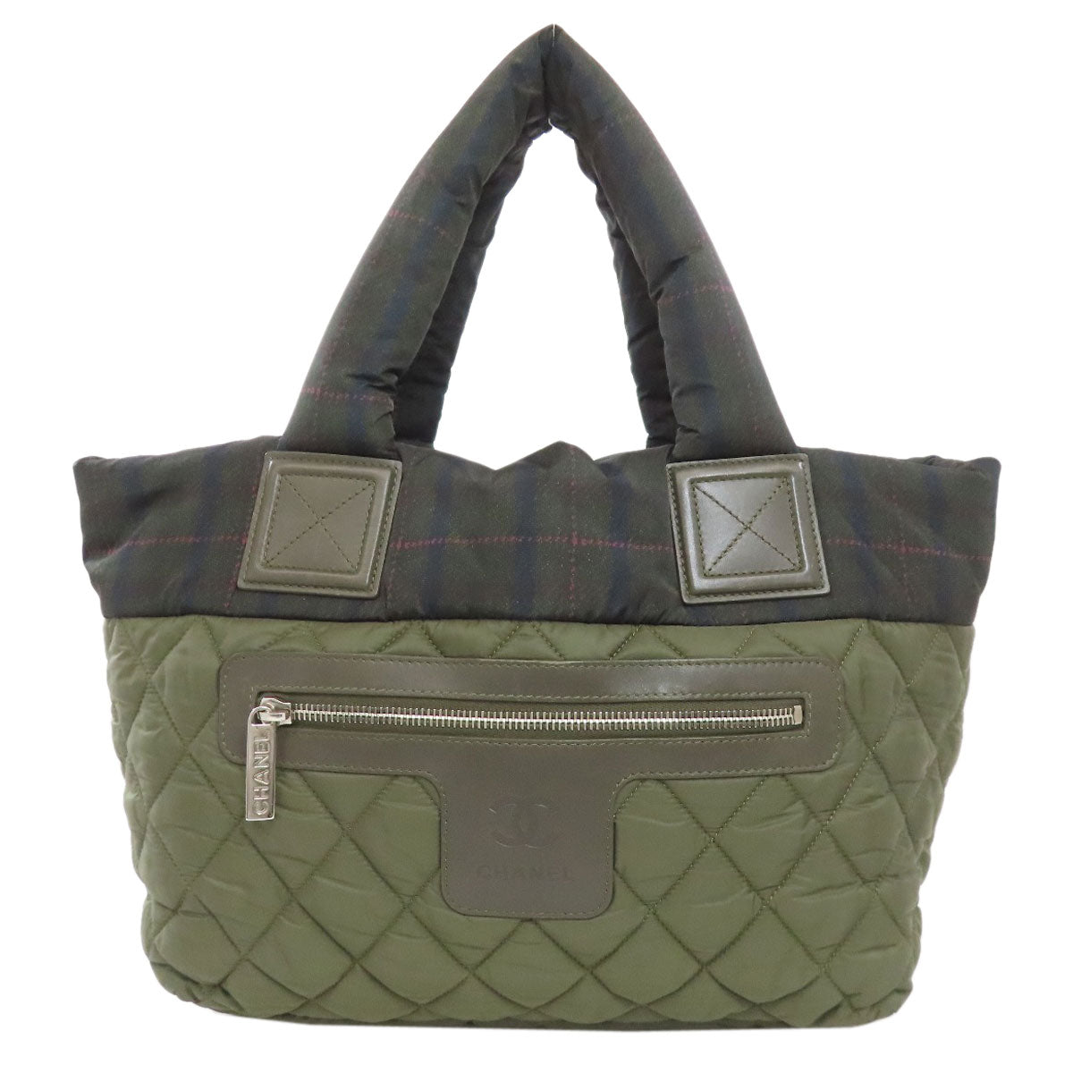 CHANEL Handbag Nylon green Cocoko coon tote Women
