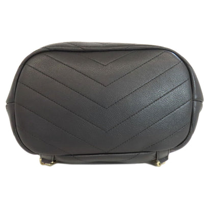 CHANEL Backpack Calfskin black Vstitch COCO Mark Gold Metal Women