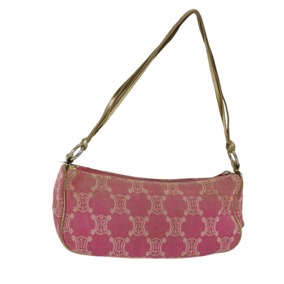 Luxury CELINE Macadam Canvas Accessory Pouch Pink  75321