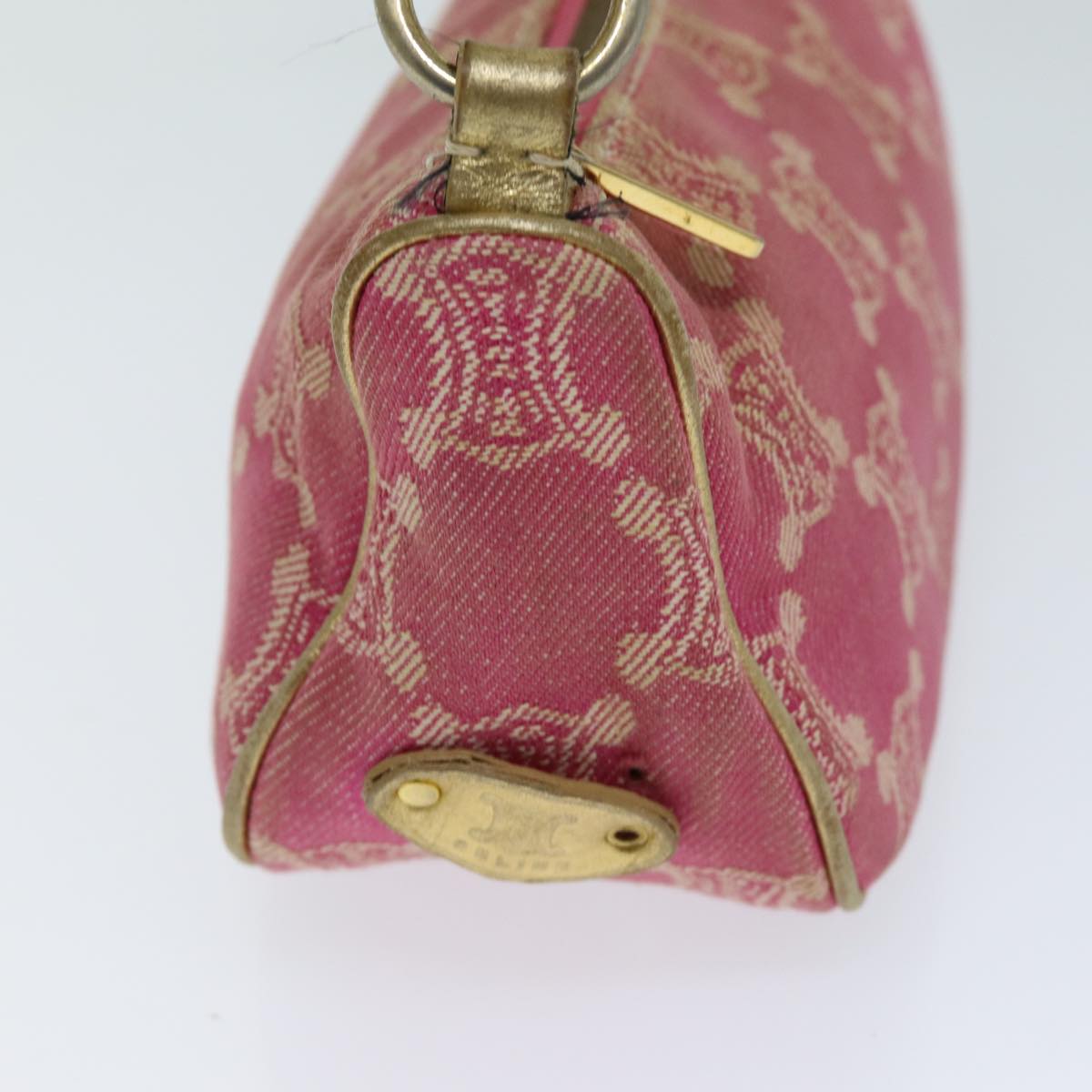 Luxury CELINE Macadam Canvas Accessory Pouch Pink  75321
