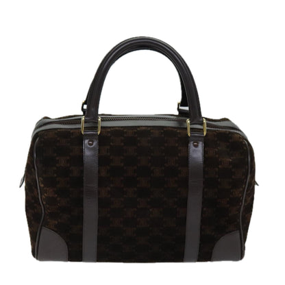 Luxury CELINE Macadam Canvas Hand Bag Brown  75324