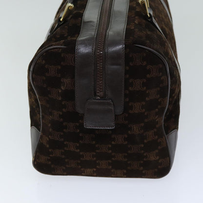 Luxury CELINE Macadam Canvas Hand Bag Brown  75324