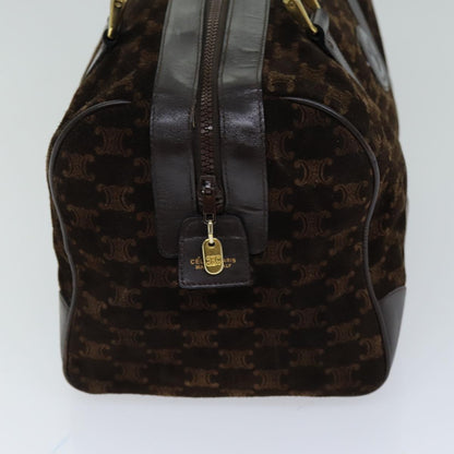 Luxury CELINE Macadam Canvas Hand Bag Brown  75324
