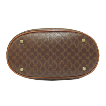 CELINE Tote Bag PVC, Leather Brown Macadam Pattern Women