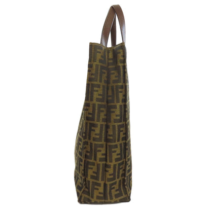 FENDI Tote Bag canvas Brown Zucca Pattern