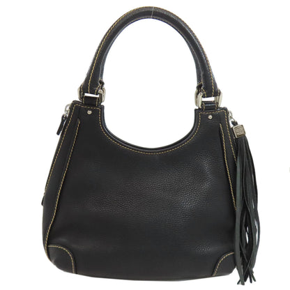 CHANEL Handbag Calfskin black logo Women