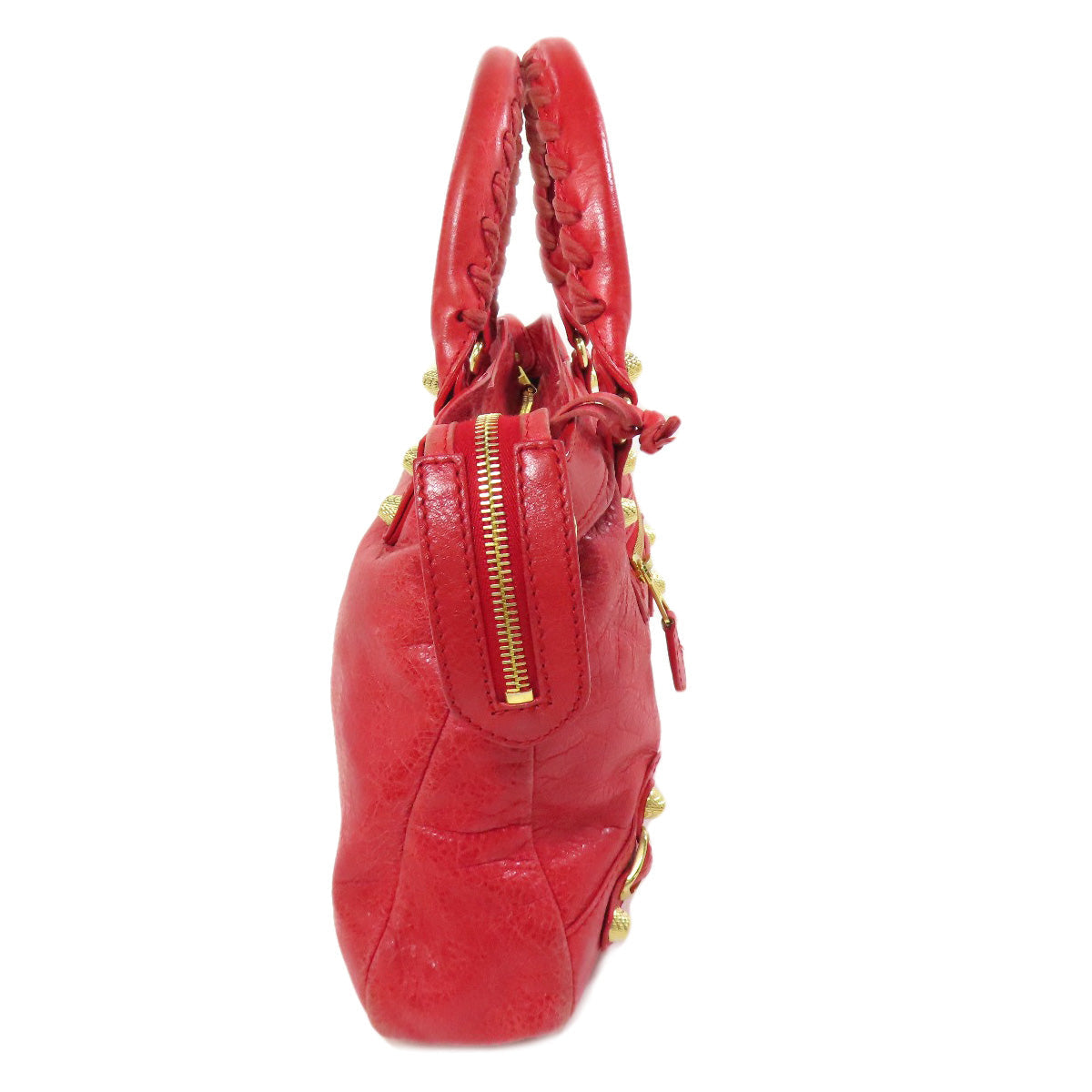 BALENCIAGA Handbag leather Red Giant town
