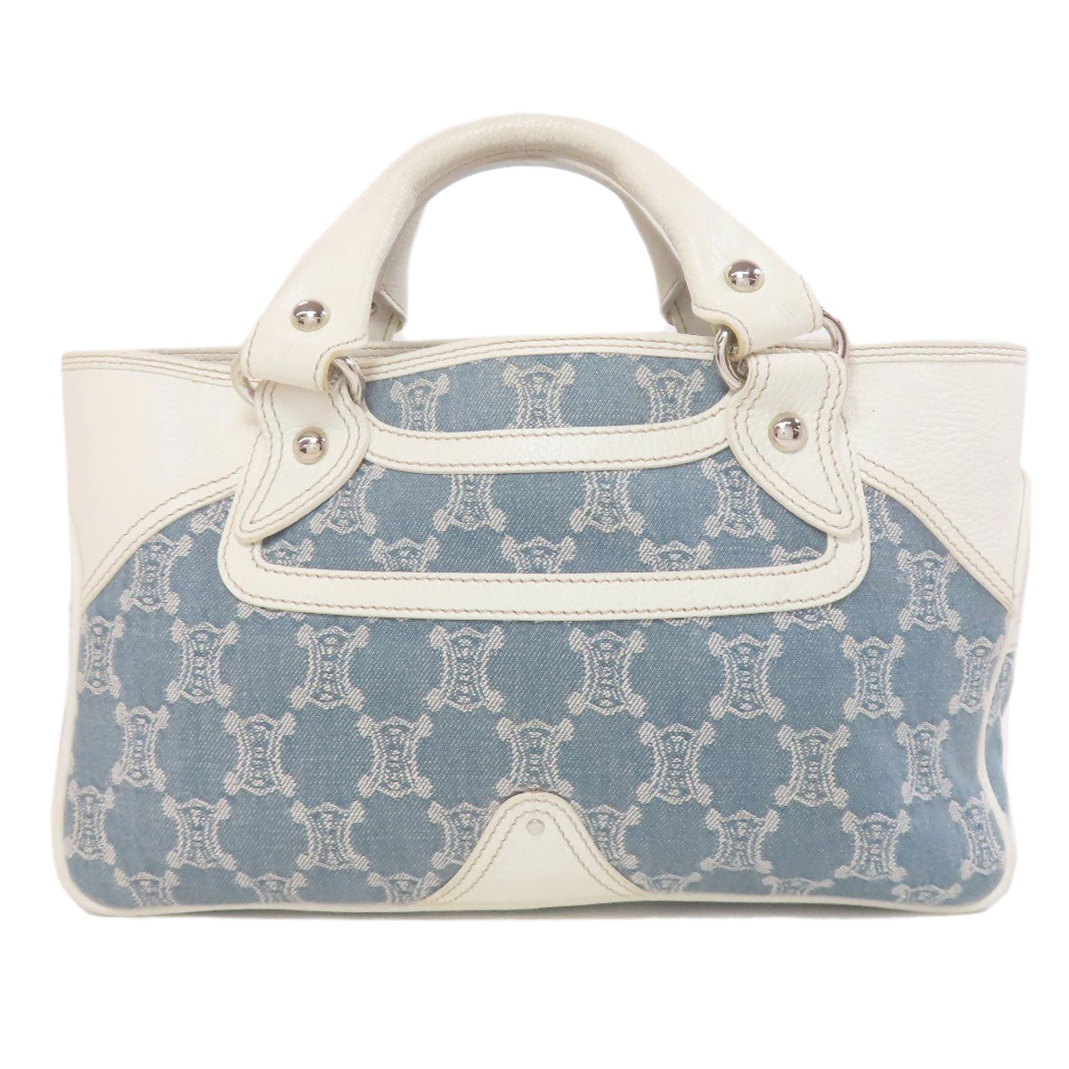 CELINE Handbag canvas blue Boogie bag