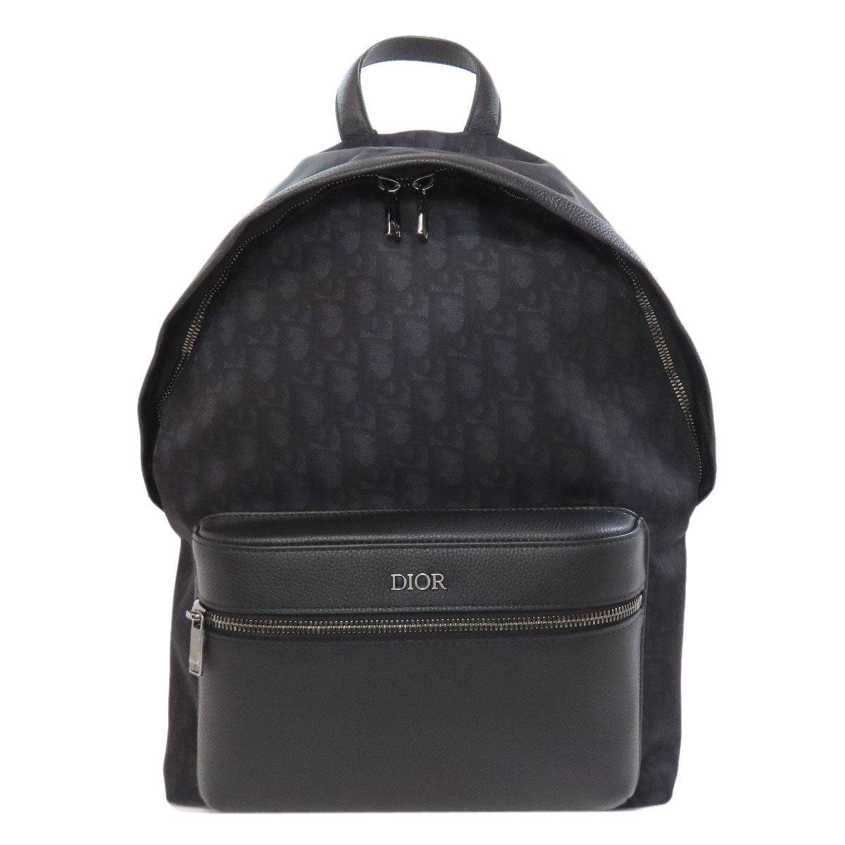 Christian Dior Backpack Nylon black Trotter Pattern Women