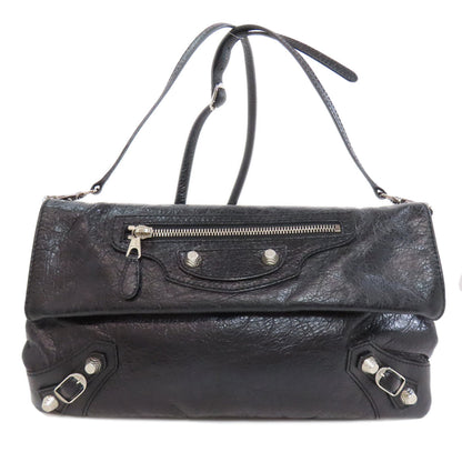 BALENCIAGA Shoulder Bag 327079 Calfskin black Giant envelope Women