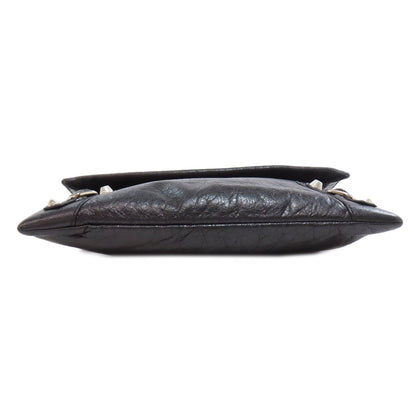 BALENCIAGA Shoulder Bag 327079 Calfskin black Giant envelope Women