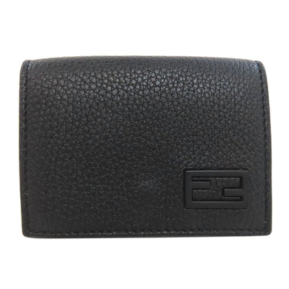 FENDI Bifold Wallet 7M0280 leather black logo Women